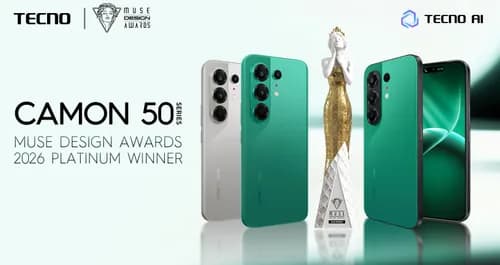 TECHNO CAMON 50 Series Design Wins MUSE & Red Dot Awards-image